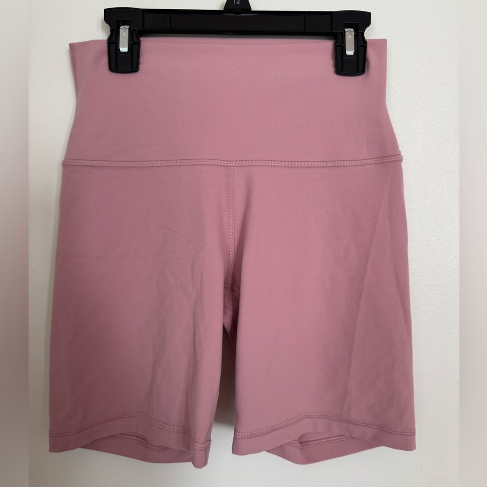 Aritzia High-Waisted Pink Women's Golden Bike Shorts